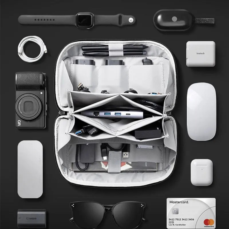 Travel Organizer Men - Bolsa multifuncional para acessórios digitais, versão