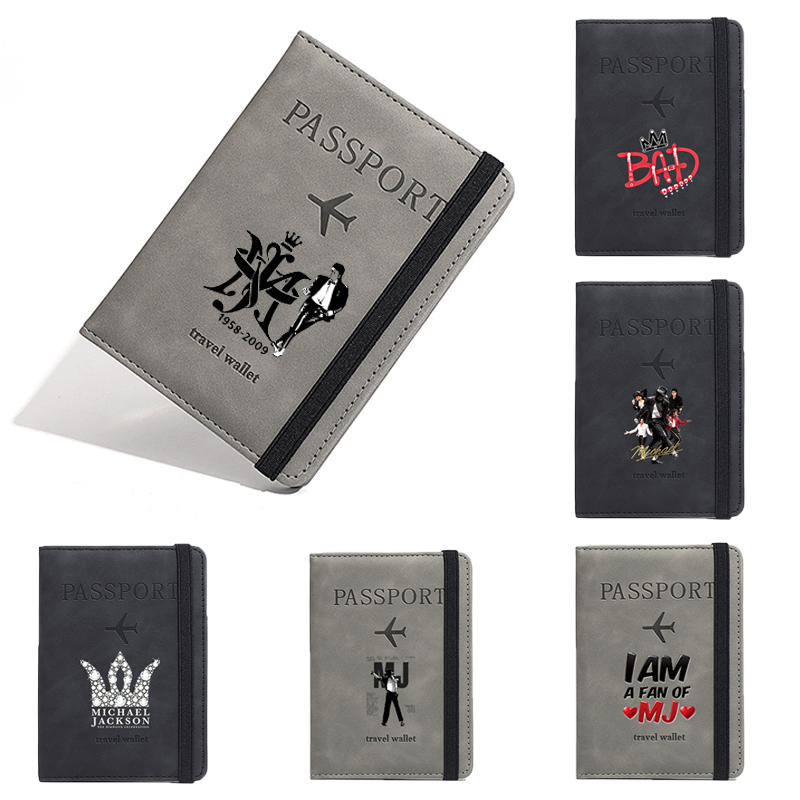 Travel Organizer Men - Porta-passaporte RFID Michael Jackson para mulheres