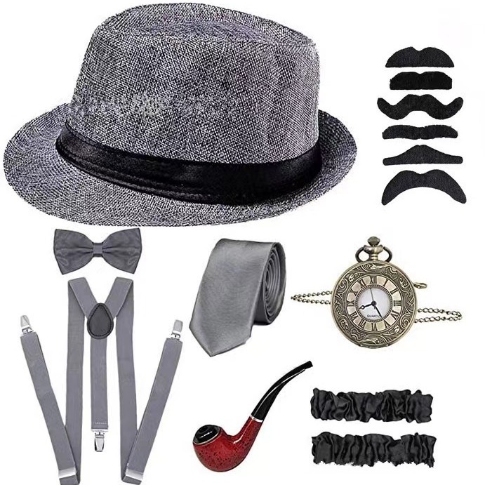 Fantasia Masculina Anos 20 Est - Men'S Accessories In The 1920S avaliação e preço