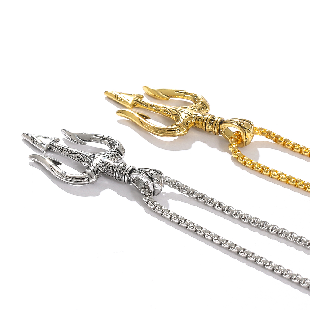 Colares com pingente tridente  - Men Accessories Neck Chain avaliação e preço
